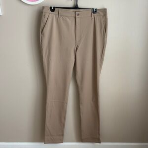 True Classic Travel Chino Men’s khaki slim stretch dress pant slacks 38 x 36 NEW